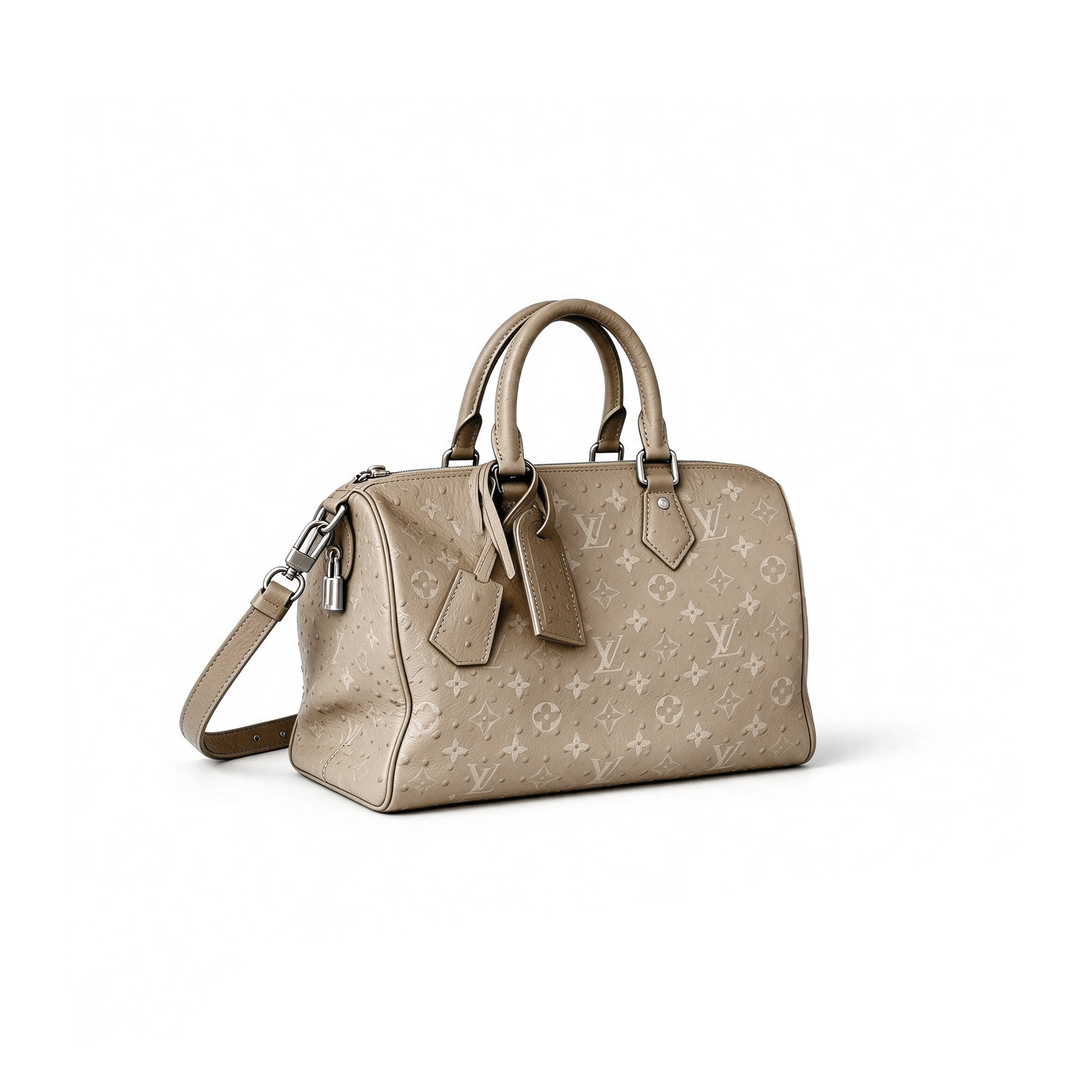 LOUIS VUITTON MASTER SPEEDY P9 BANDOULIÈRE 30 OSTRICH EMBOSSED M24426 (30*21*17cm)